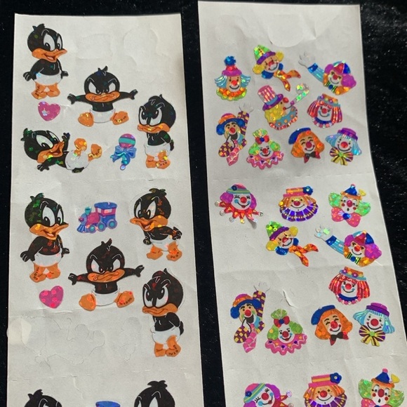 Vintage Sandylion Prismatic Stickers (Transportation, Loony Tunes, Clowns, Xmas) - Picture 2 of 5